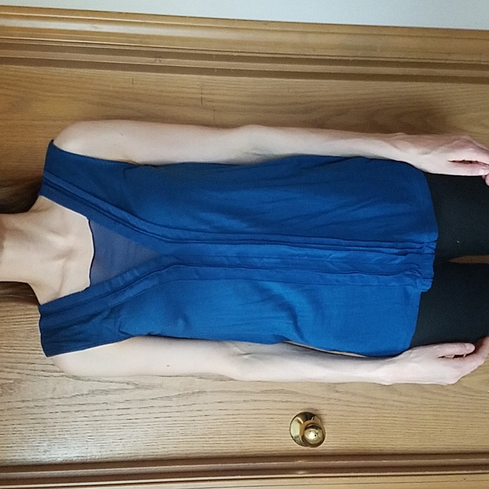 Halogen XS Blue Sleeveless Blouse